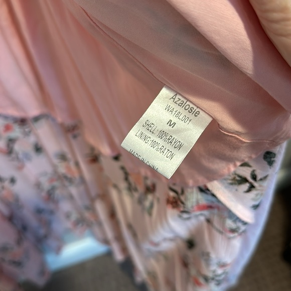 Azalosia women’s pink floral maxi dress size medium - Picture 11 of 12